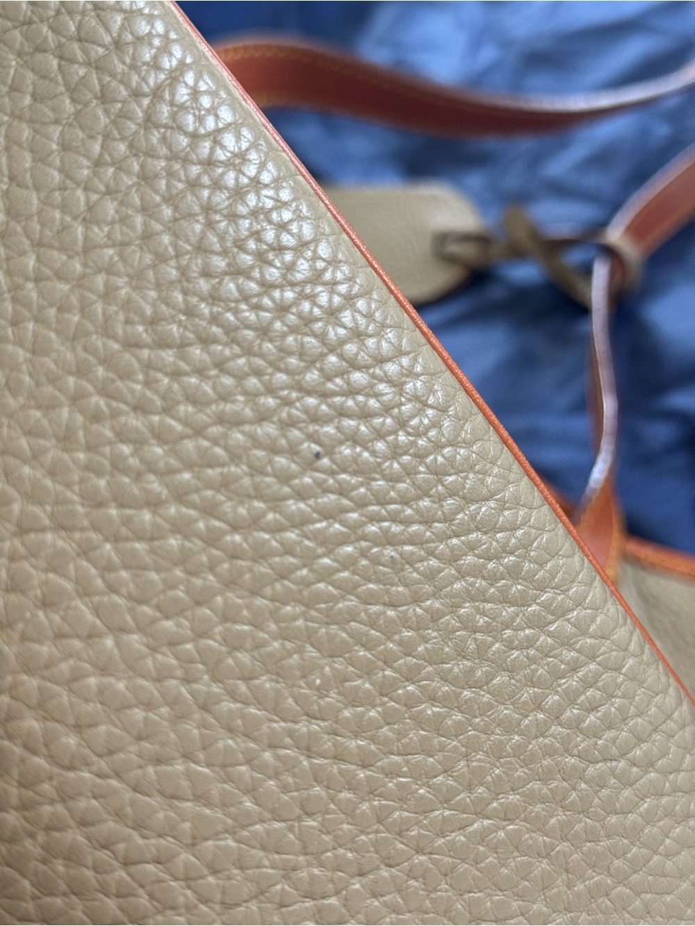 Dooney & Bourke Pebble Grain Gray Brown Tan Tote Bag with Dustbag - Picture 6 of 16